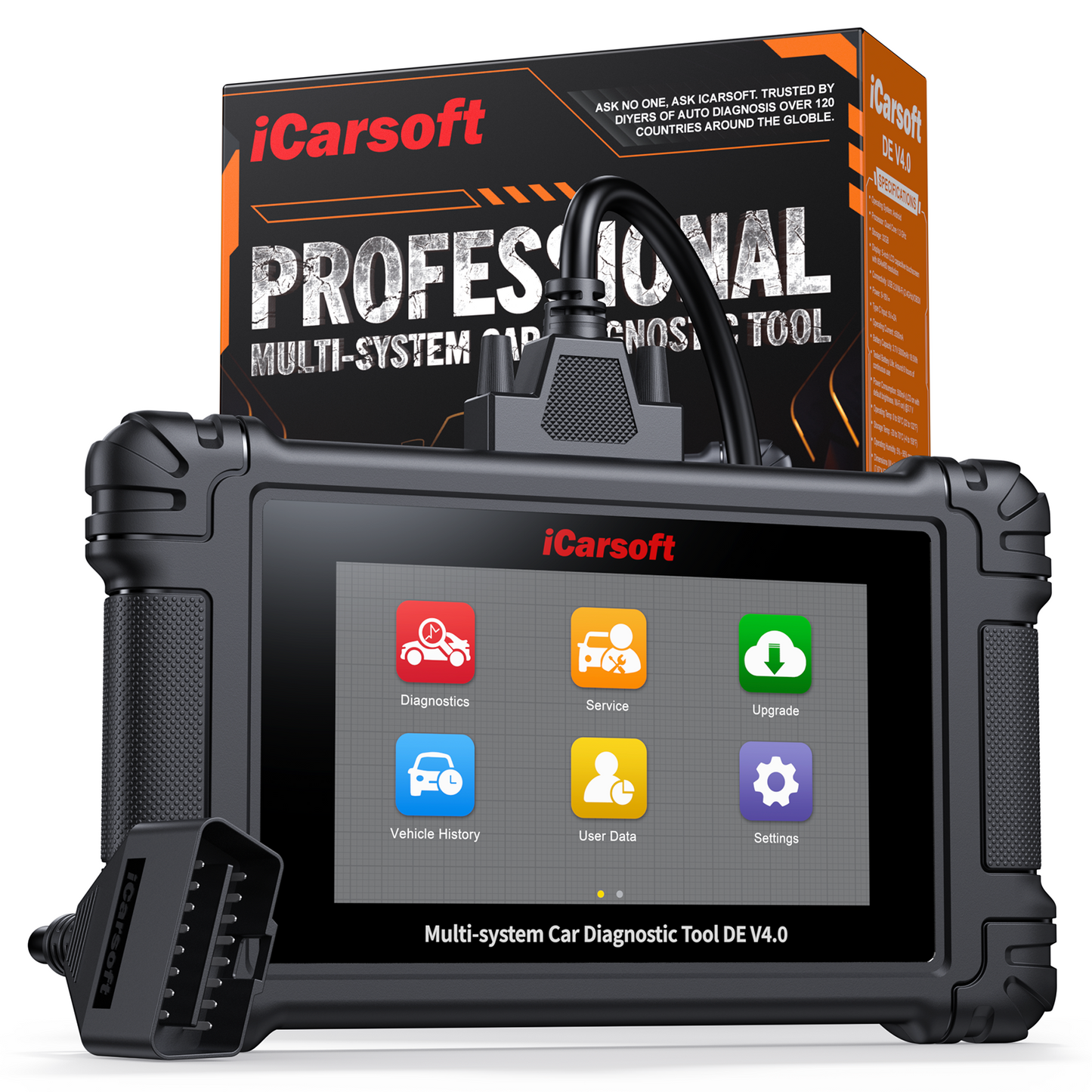 iCarsoft DE V4.0 – Professionell Felkodsläsare för Tyska Bilmärken - BMW, Mercedes, Audi, VW, Porsche m.fl.