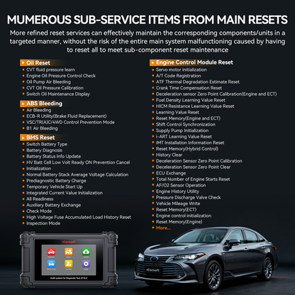 iCarsoft JP V4.0 Diagnosverktyg för Toyota, Lexus, Scion, Honda, Acura, Nissan, Infiniti, Nissan GTR, Mazda, Mitsubishi, Subaru, Suzuki, Hyundai, Kia, Isuzu, Daewoo WIFI | 5" Touchskärm