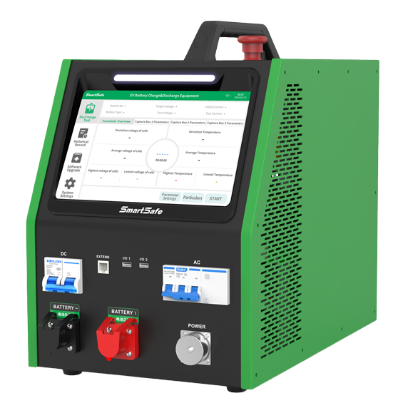 Utrustning för laddning och urladdning av elbilsbatterier