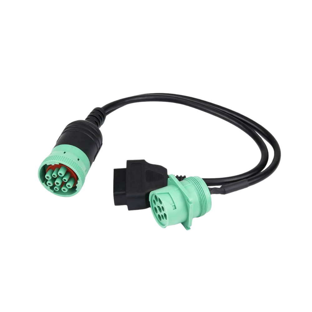 UNIVERSELL ABS 9Pin till OBD2 Truck Y-kabeladapter OBDII Y Splitter 16Pin hane till hona