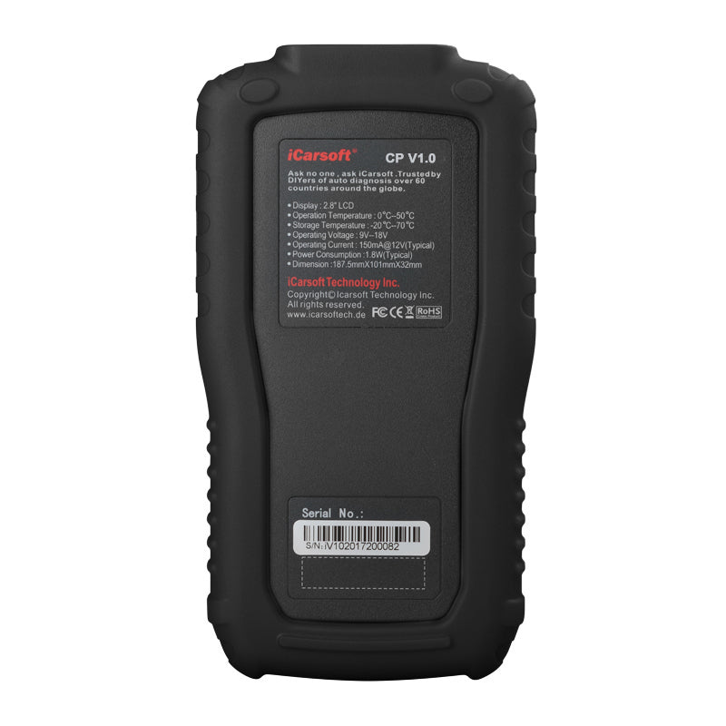 Icarsoft CP V1.0 felkodsläsare OBD2 Citroen/Peugeot/Renault/Dacia