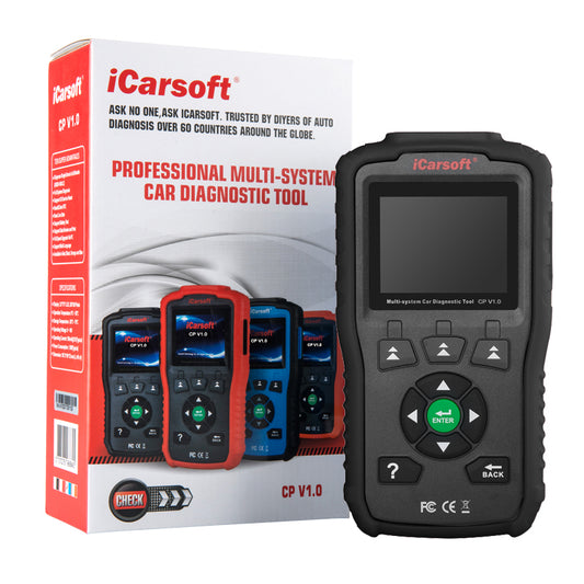 Icarsoft CP V1.0 felkodsläsare OBD2 Citroen/Peugeot/Renault/Dacia