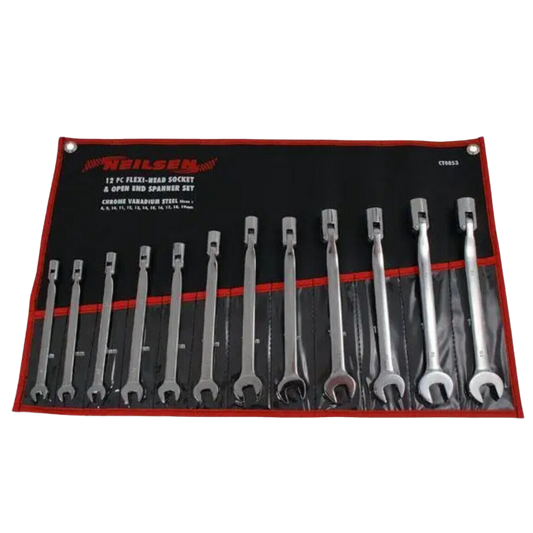 Neilsen Flexi-Head Hyls-& Öppen nyckel-set CT0853