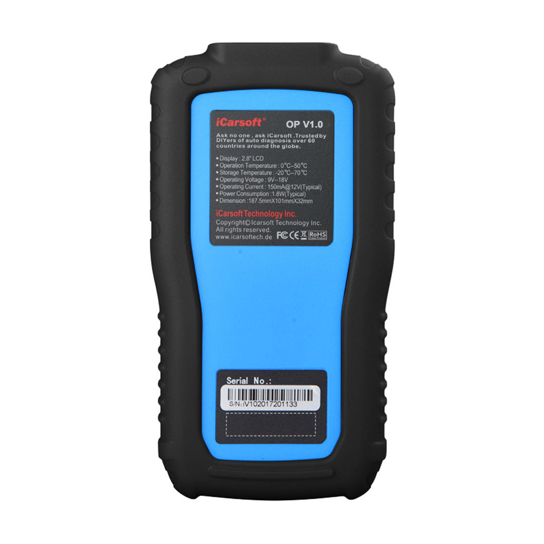 Icarsoft OP V1.0 Opel felkodsläsare OBD2 scanner
