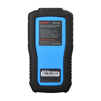 Icarsoft OP V1.0 Opel felkodsläsare OBD2 scanner
