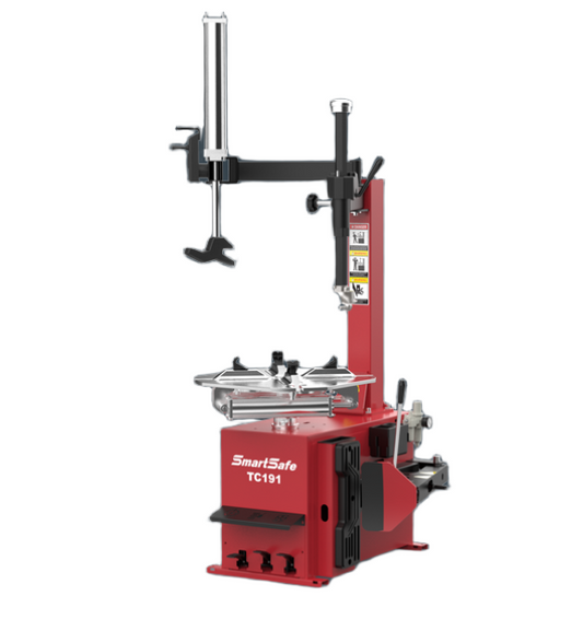 Enkel däckmaskin med vänster hjälparm